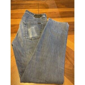 7 Seven For All Mankind Jeans Mens 36x33 The Straight Fade Whiskering Stretch